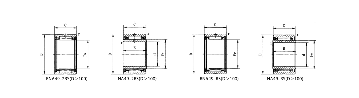RNA49..2RS(D≥100) | NA49..2RS(D≥100) | RNA49..RS(D≥100) | NA49..RS(D≥100)
